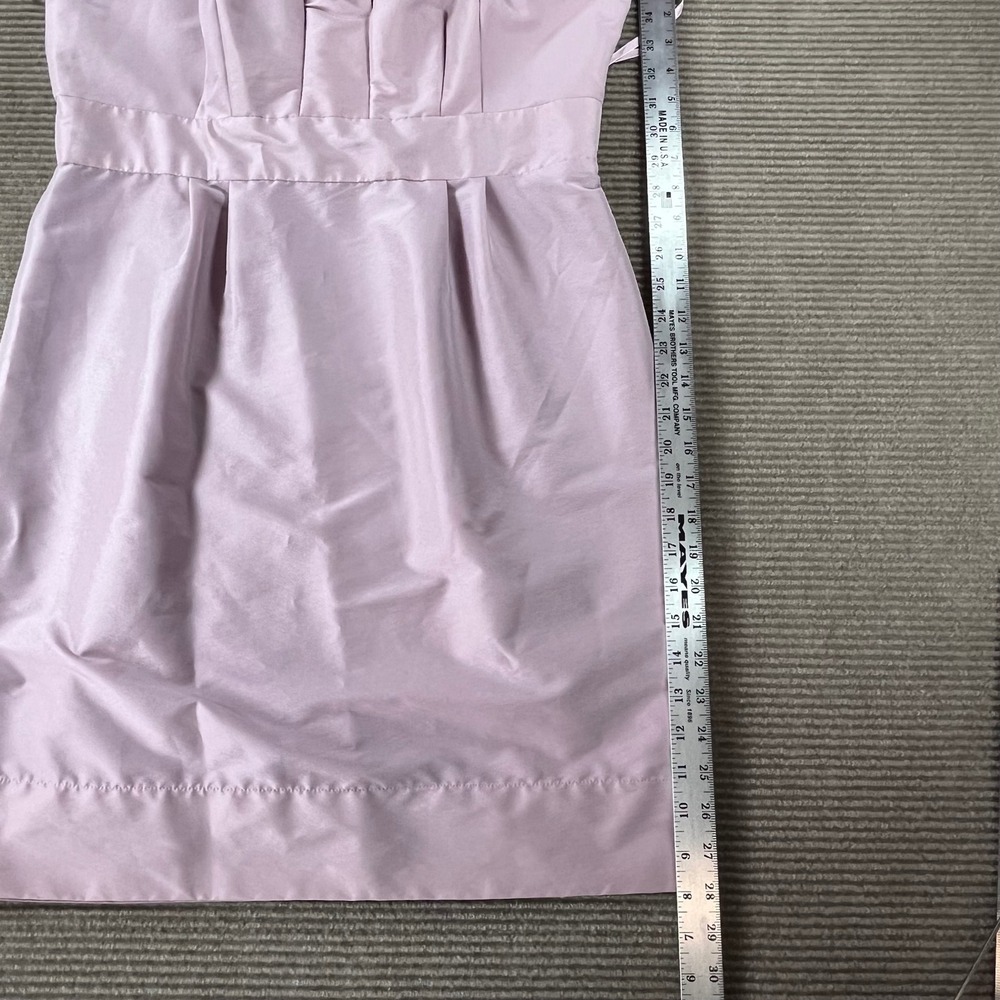 Just Taylor Lavender Lilac Ruffle Neck Sleeveless Fit Flare Cocktail Dress 14 - Picture 4 of 15